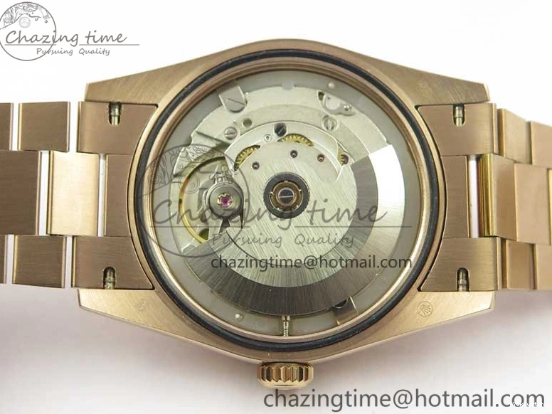 Day-Date Dial President RG on 128239 MOP Best Bp Edition Maker White Crystral Markers 36 Bracelet RG 0715